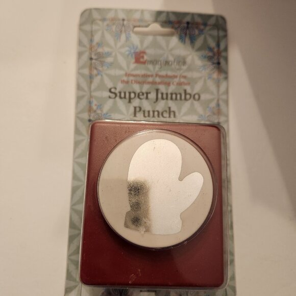 Mitten Glove Super Jumbo Hole Punch Emagination paper Scrapbook Craft Shapes - Picture 1 of 6